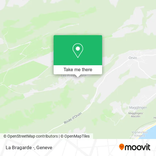 La Bragarde - map