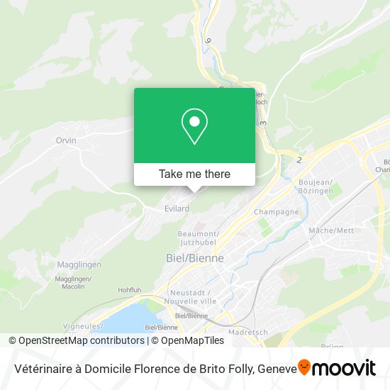 Vétérinaire à Domicile Florence de Brito Folly map
