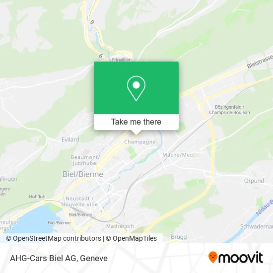AHG-Cars Biel AG map