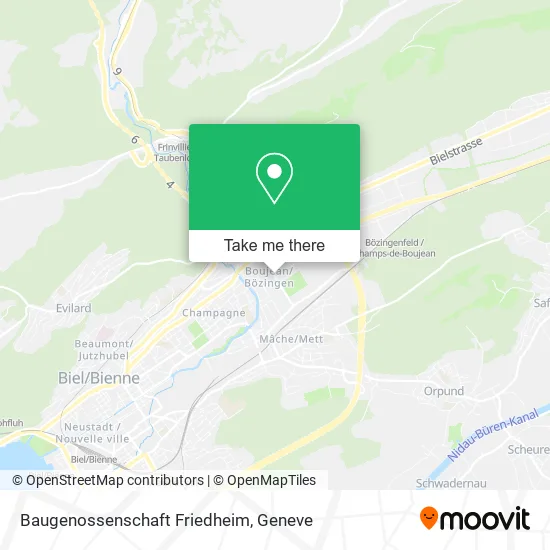 Baugenossenschaft Friedheim map