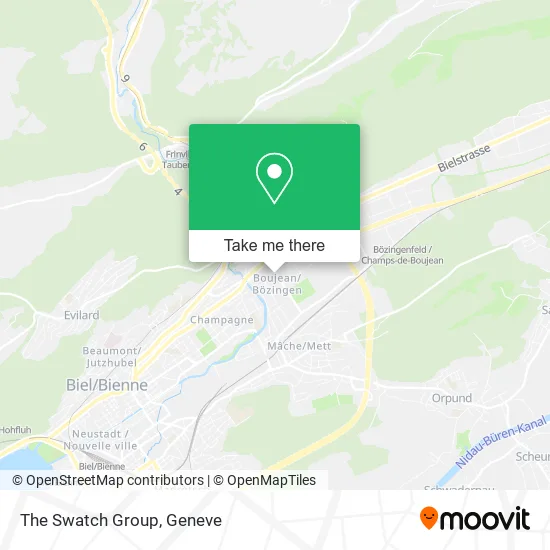 The Swatch Group map