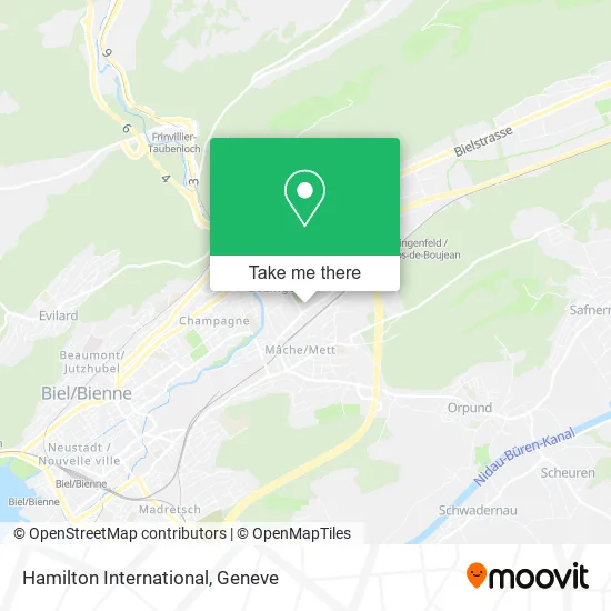 Hamilton International map