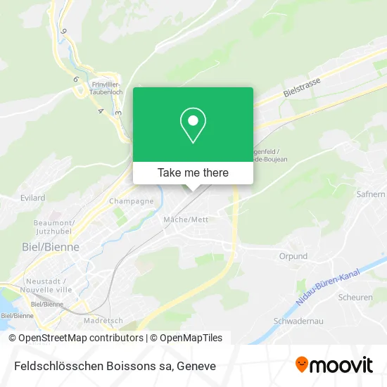 Feldschlösschen Boissons sa map