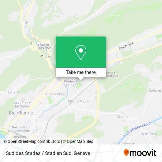 Sud des Stades / Stadien Süd map