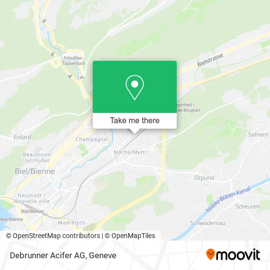 Debrunner Acifer AG map