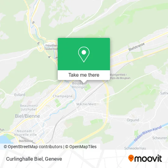 Curlinghalle Biel map