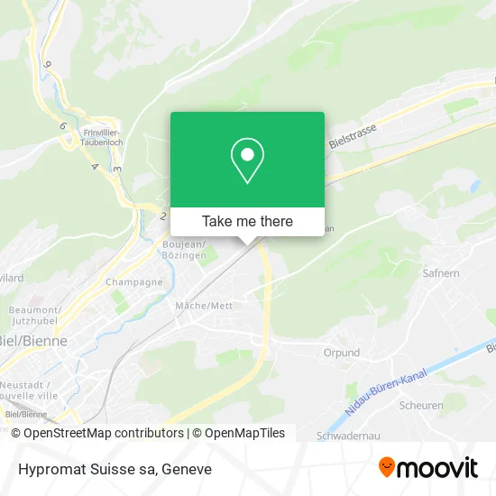Hypromat Suisse sa map