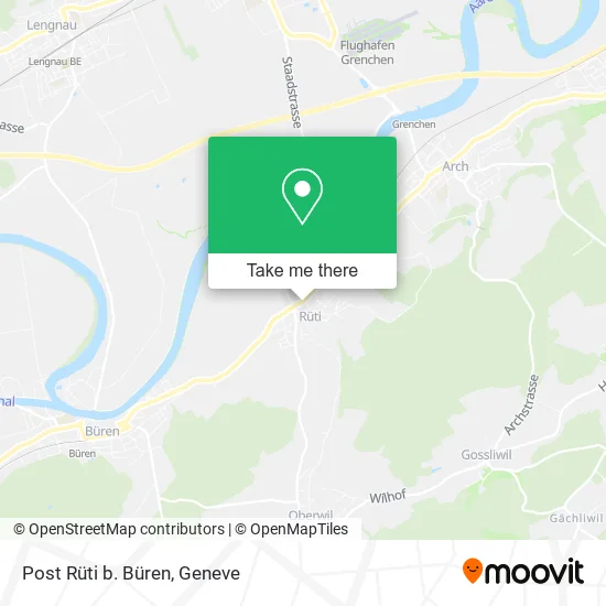 Post Rüti b. Büren map