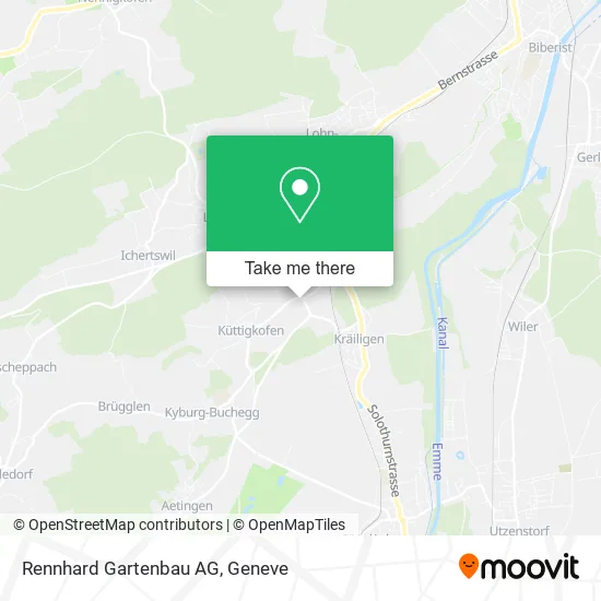 Rennhard Gartenbau AG map