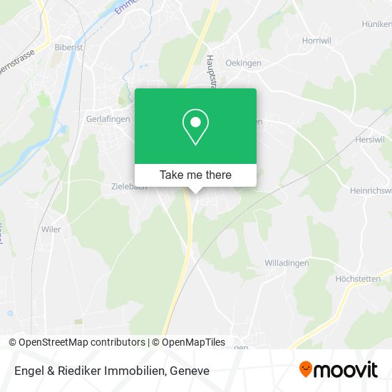 Engel & Riediker Immobilien map