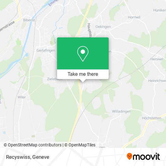 Recyswiss map