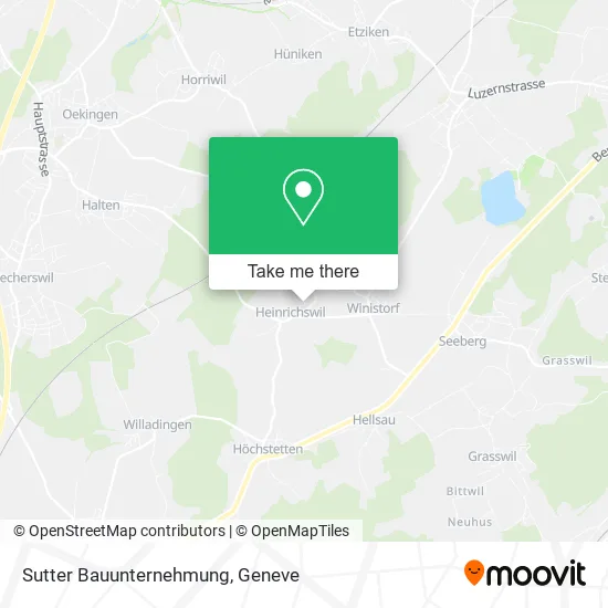Sutter Bauunternehmung map