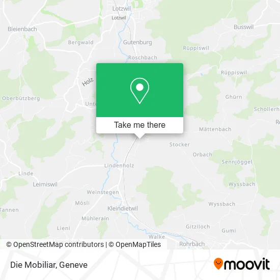 Die Mobiliar map