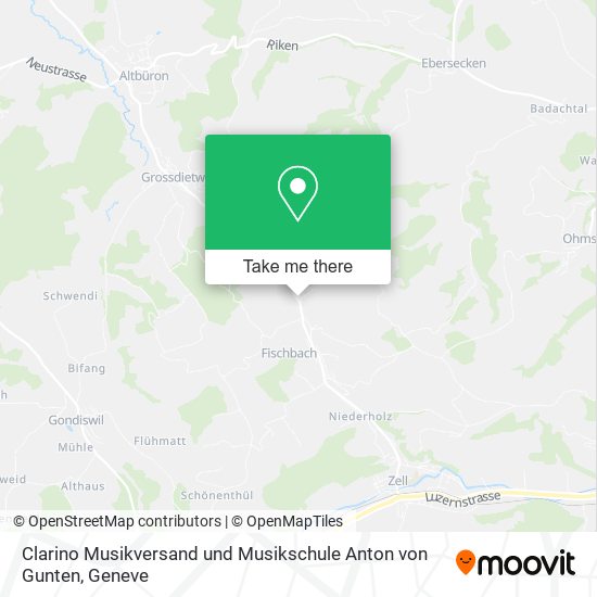 Clarino Musikversand und Musikschule Anton von Gunten map