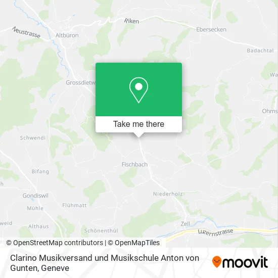 Clarino Musikversand und Musikschule Anton von Gunten map