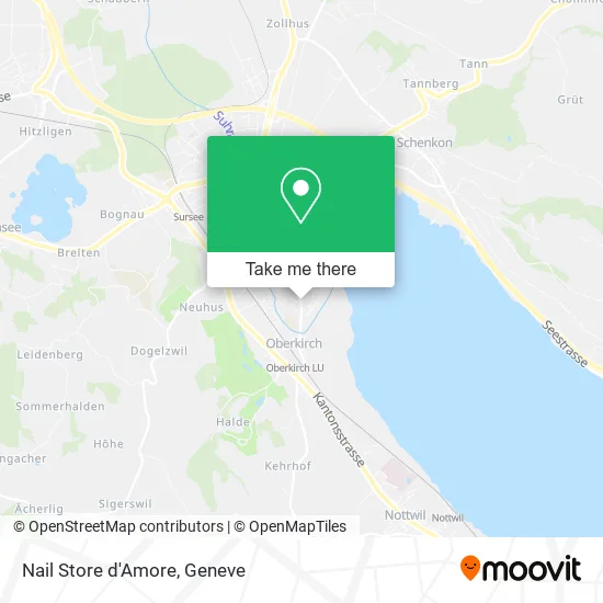 Nail Store d'Amore map