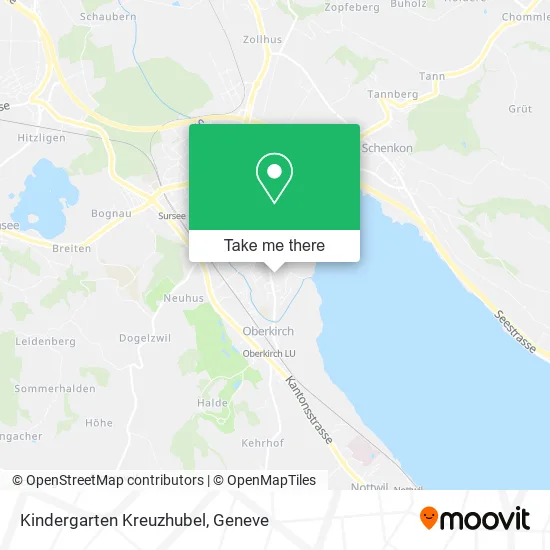 Kindergarten Kreuzhubel map