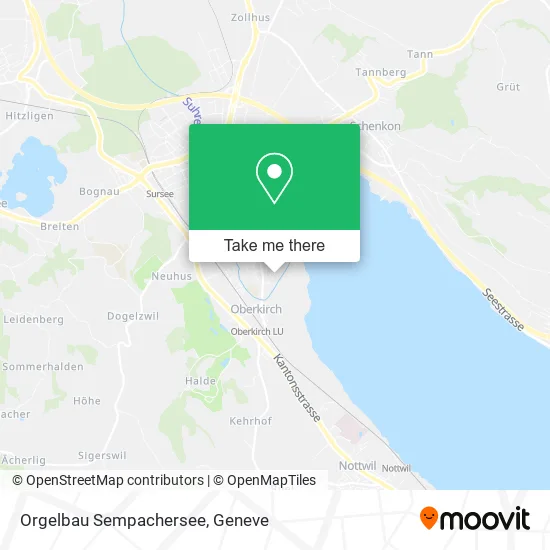 Orgelbau Sempachersee map