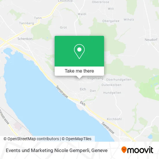 Events und Marketing Nicole Gemperli map