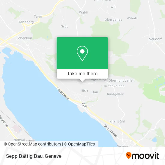 Sepp Bättig Bau map