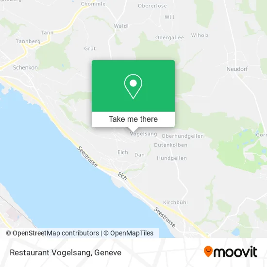 Restaurant Vogelsang map