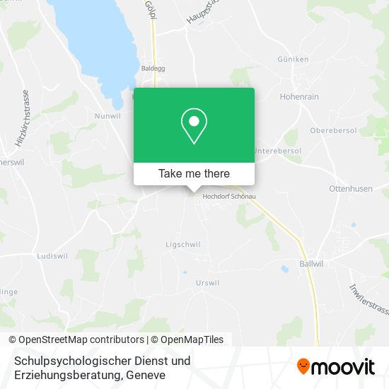 Schulpsychologischer Dienst und Erziehungsberatung map