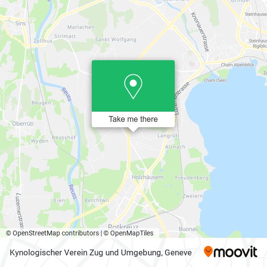 Kynologischer Verein Zug und Umgebung map