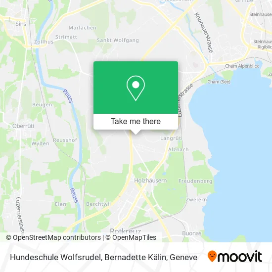 Hundeschule Wolfsrudel, Bernadette Kälin map