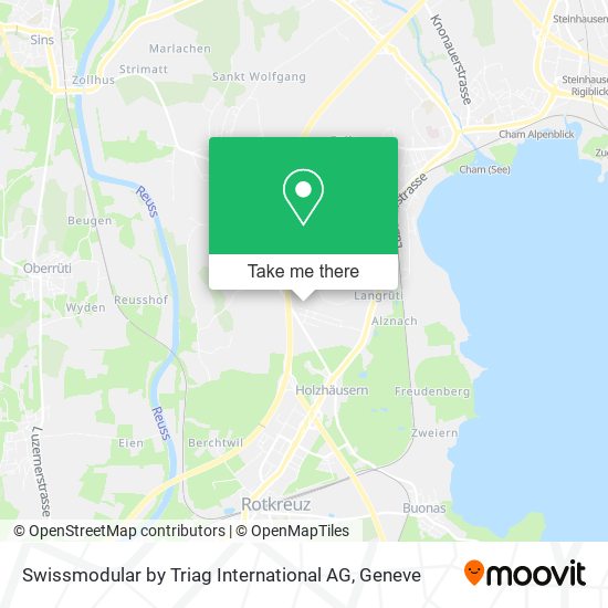 Swissmodular by Triag International AG map