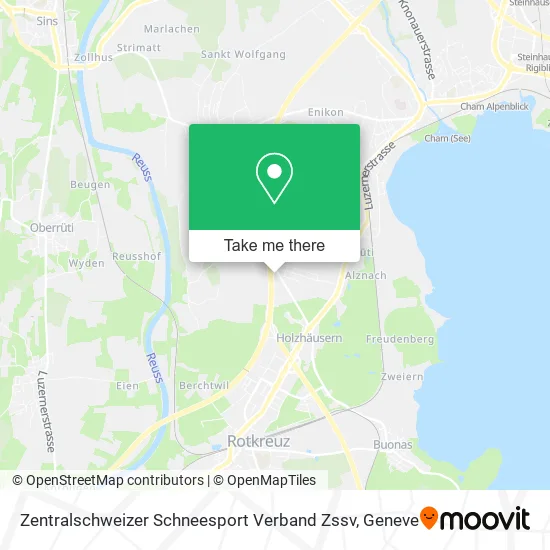 Zentralschweizer Schneesport Verband Zssv map