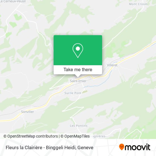 Fleurs la Clairière - Binggeli Heidi map