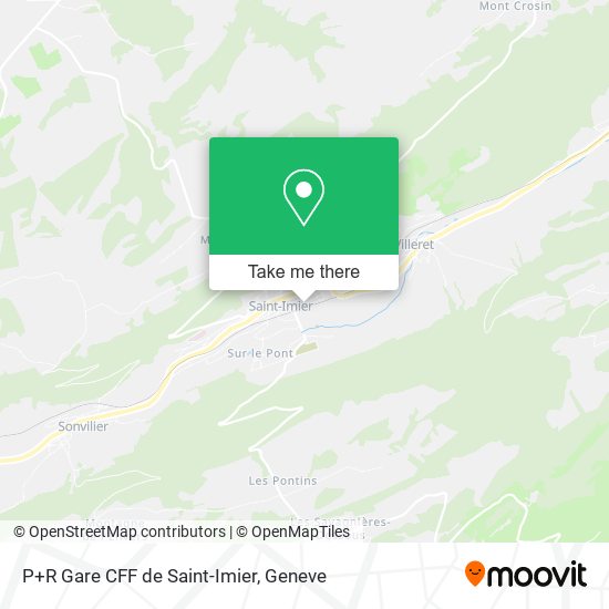 P+R Gare CFF de Saint-Imier map
