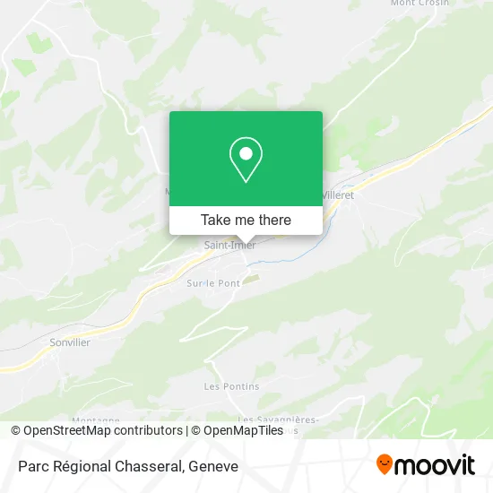 Parc Régional Chasseral map