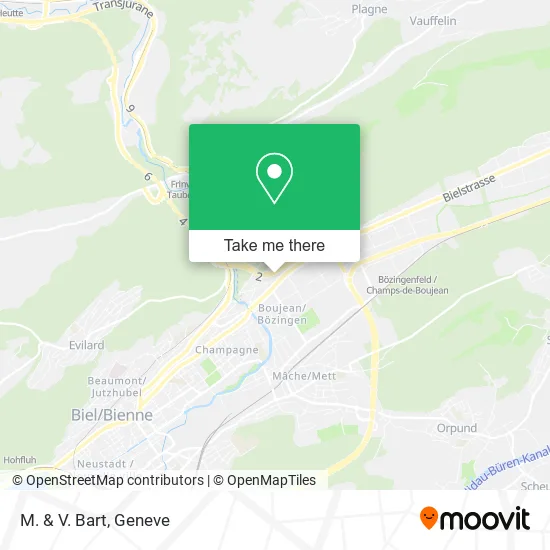 M. & V. Bart map