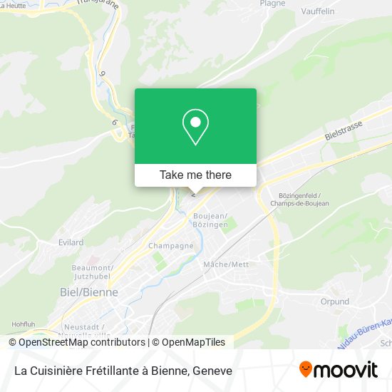 La Cuisinière Frétillante à Bienne map