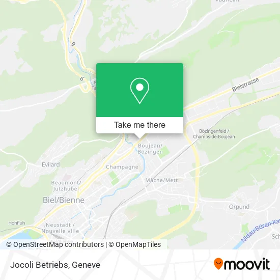 Jocoli Betriebs map