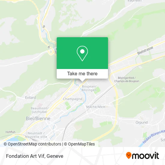 Fondation Art Vif map
