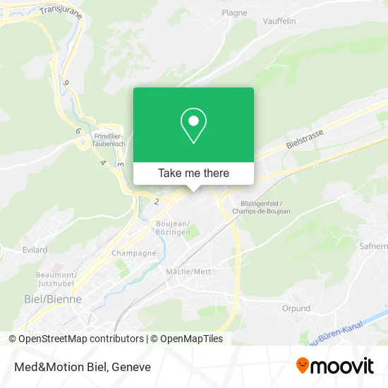 Med&Motion Biel map