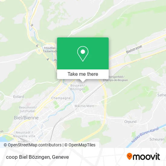 coop Biel Bözingen map
