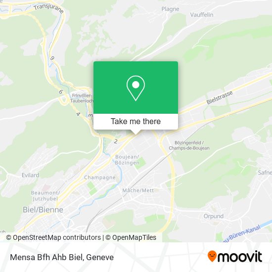 Mensa Bfh Ahb Biel map