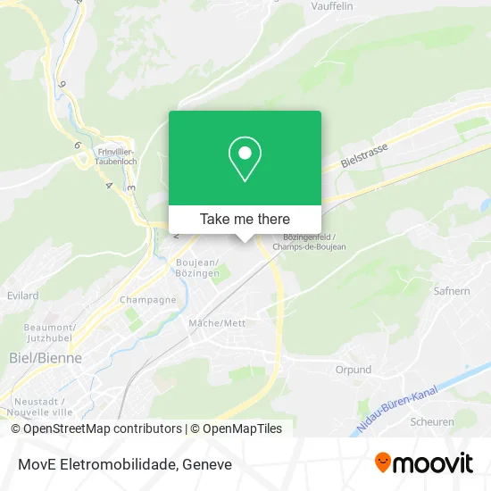 MovE Eletromobilidade map