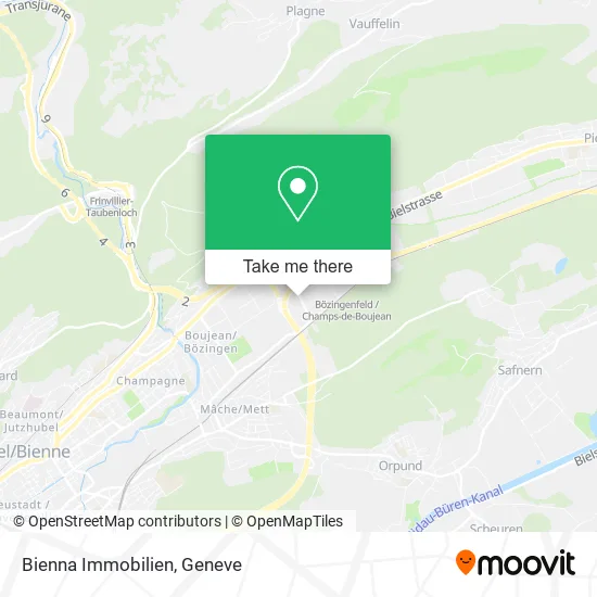 Bienna Immobilien map