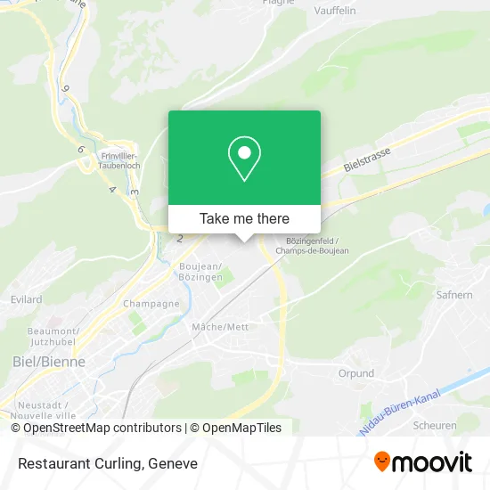 Restaurant Curling map
