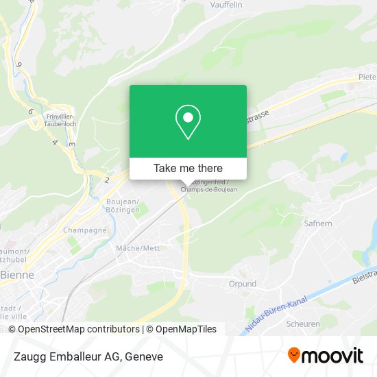 Zaugg Emballeur AG map