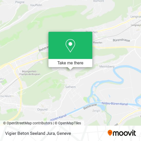 Vigier Beton Seeland Jura map