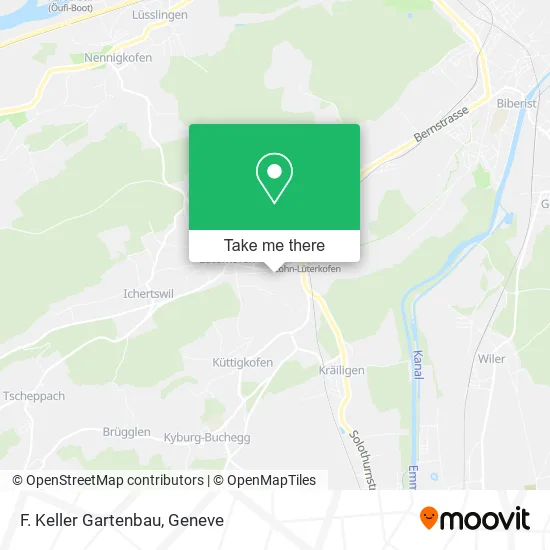 F. Keller Gartenbau map