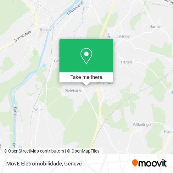 MovE Eletromobilidade map