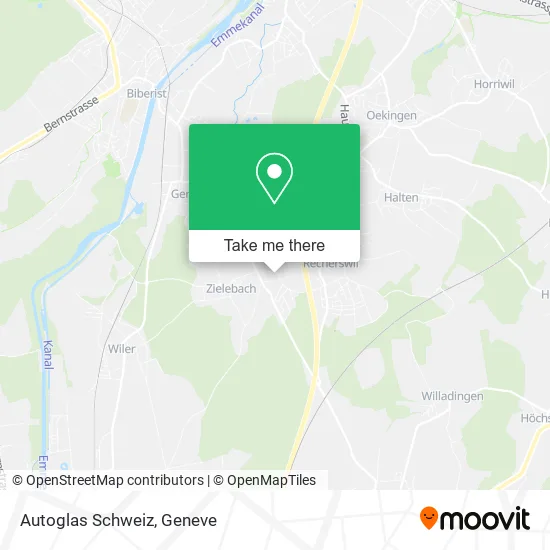 Autoglas Schweiz map