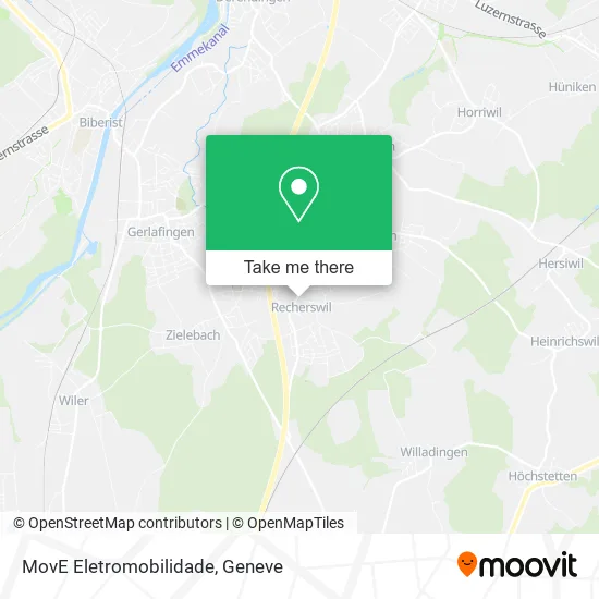 MovE Eletromobilidade map