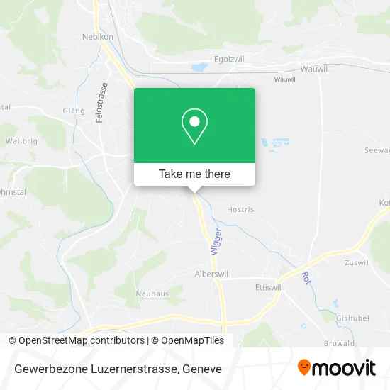 Gewerbezone Luzernerstrasse map